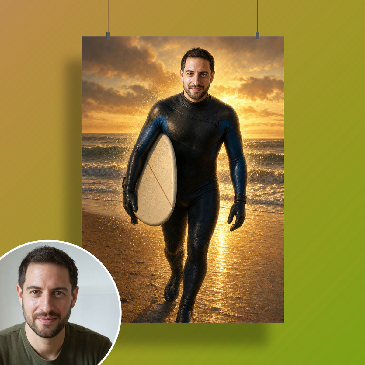 – póster en la pared
