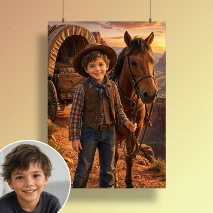 Der Wilde Westen – Poster an der Wand