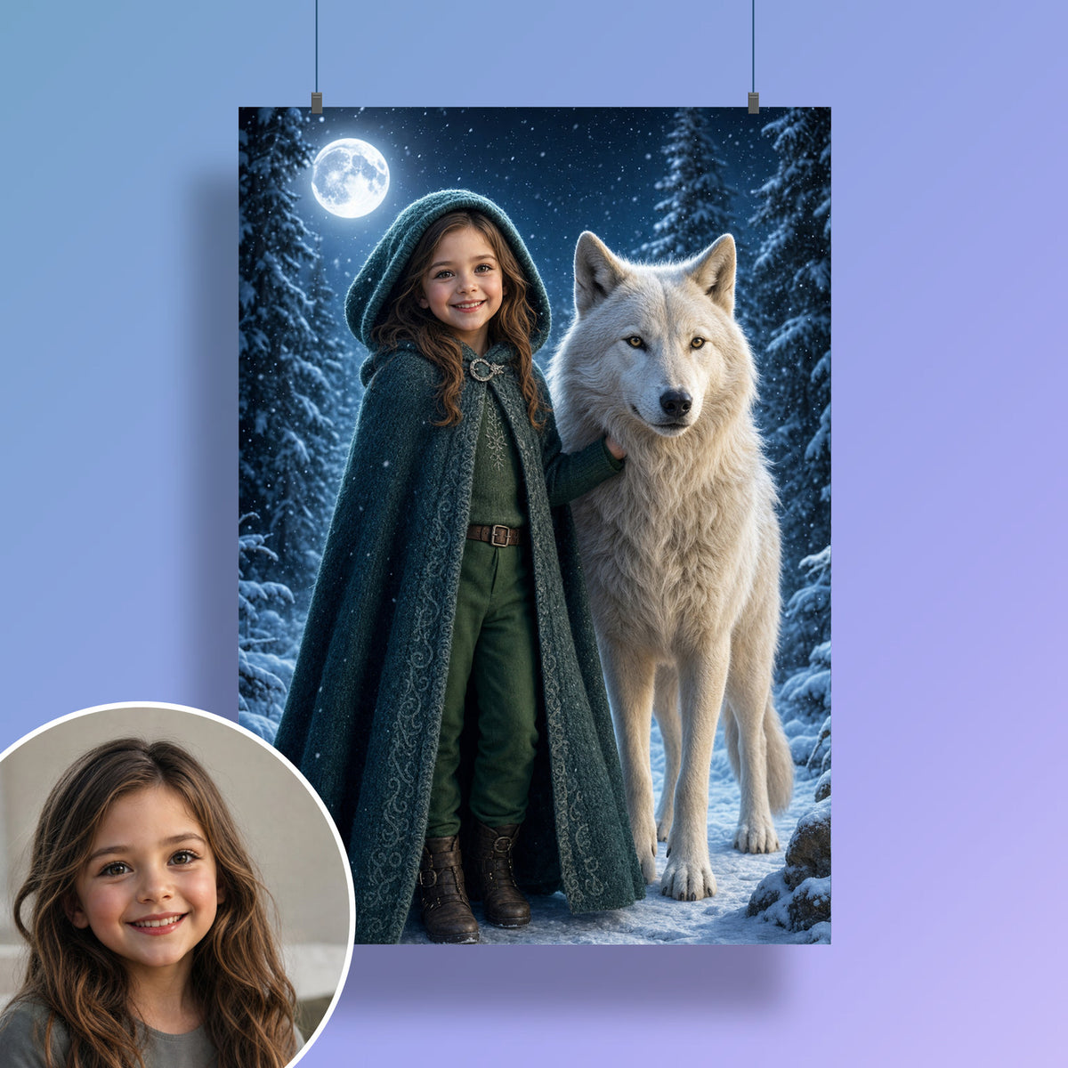 Der weiße Wolf – Poster an der Wand