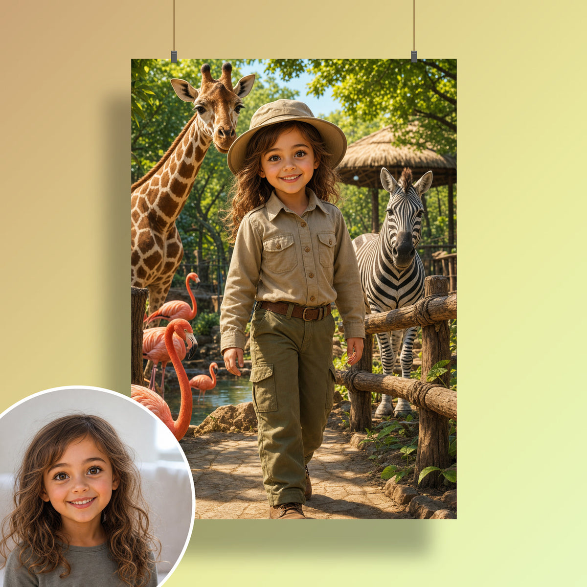 Ein Tag im Zoo – Poster an der Wand