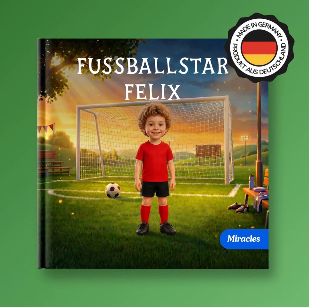 Gedrucktes Buchcover Felix der Fußballstar