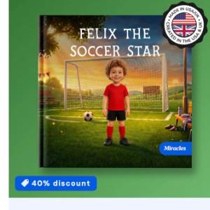 Felix the Soccer Star printed book cover