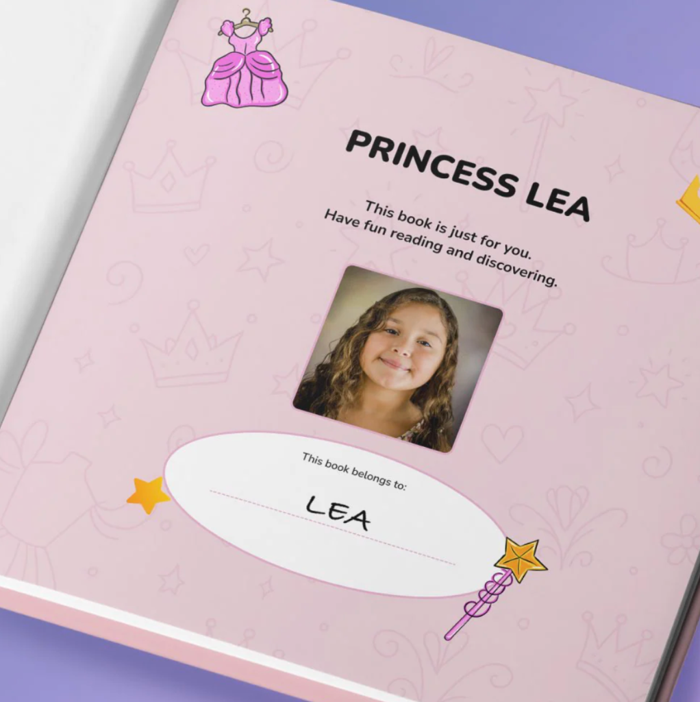 Princess Lea dedication page mockup
