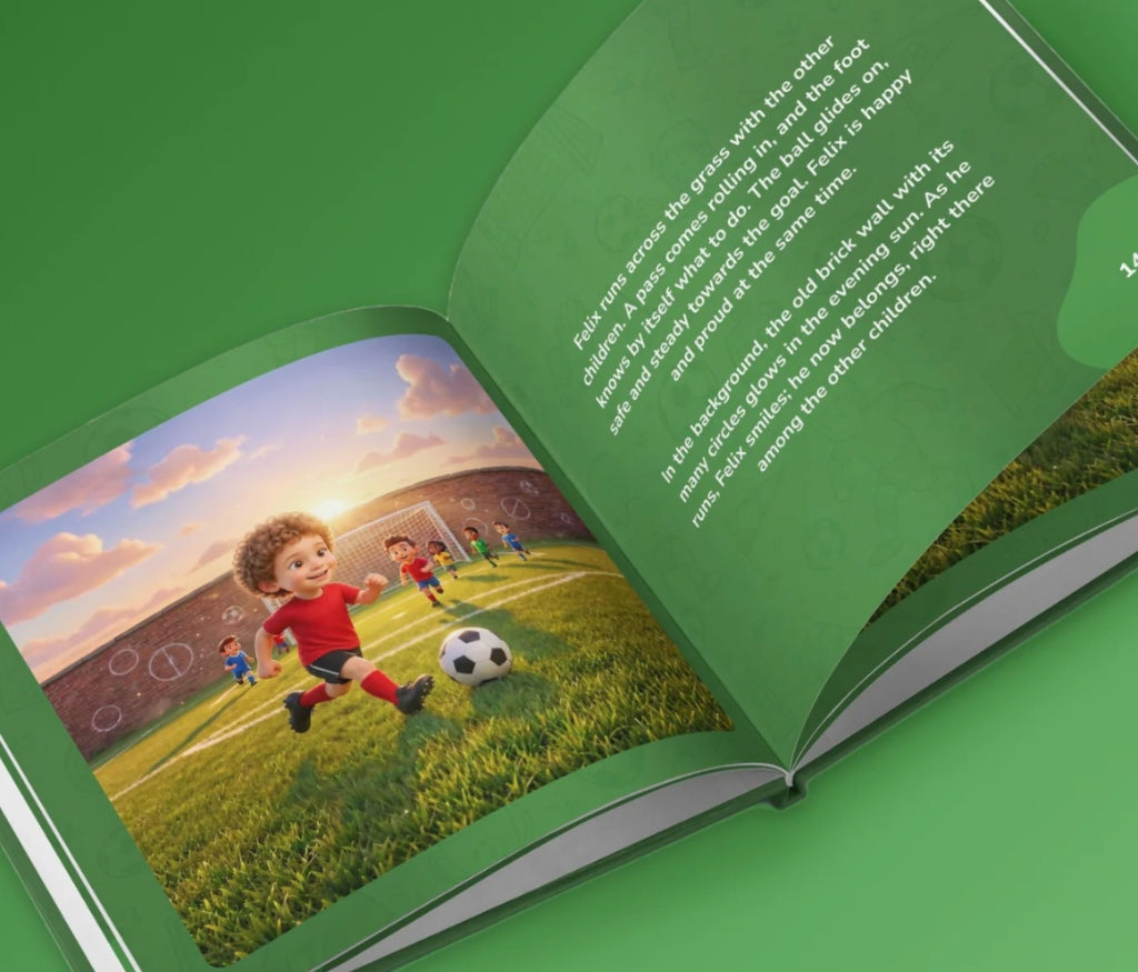 Felix Soccer Star interior illustration page preview